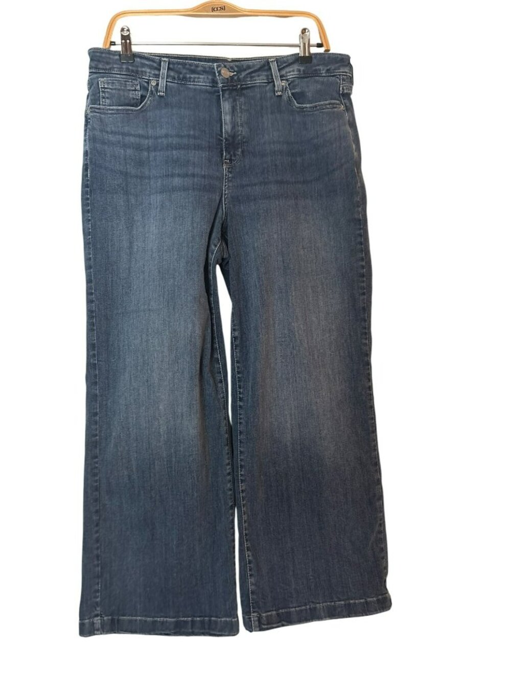 NYDJ Teresa Wide Leg Cropped Jeans Size 12